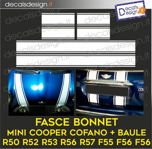 Kit adesivi fasce bonnets - adesivi, mini