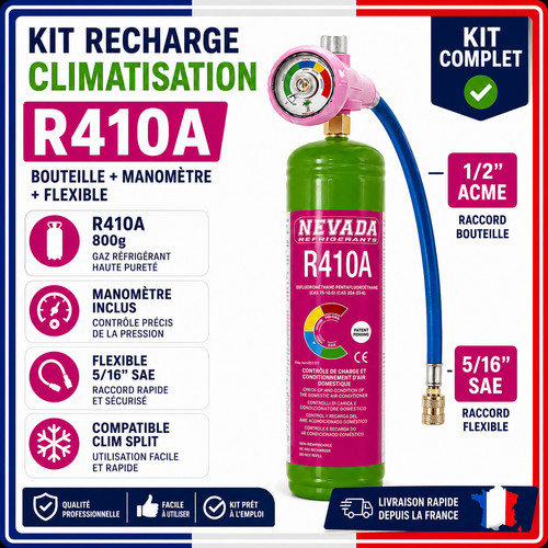 Kit recharge gaz - gaz, r410a